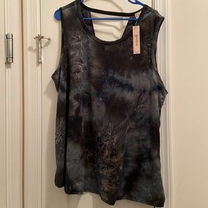 Gemstone Tie-dye Blouse